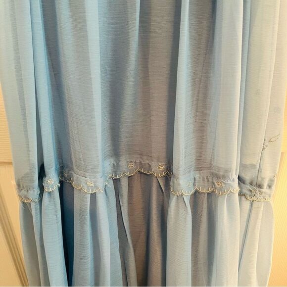 Urban Outfitters Sky Blue Lace Maxi Dress - Picture 9 of 10